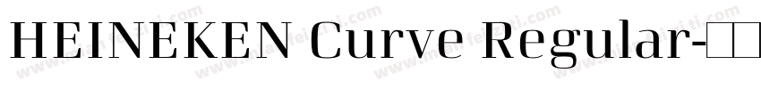 HEINEKEN Curve Regular字体转换